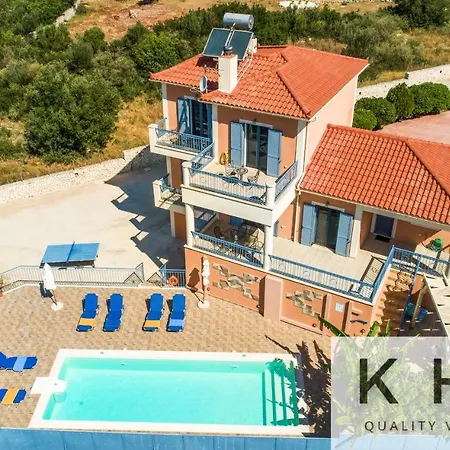 Villa Xenia In Village, Private Pool, Barbecue, View!