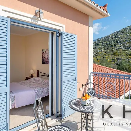 Xenia In Village, Private Pool, Barbecue, View! * Karavados