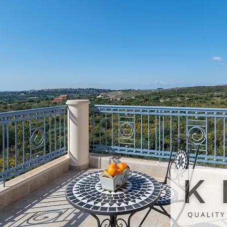 Villa Xenia In Village, Private Pool, Barbecue, View! *