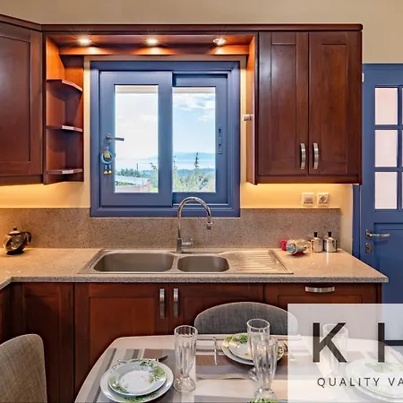 Villa Xenia In Village, Private Pool, Barbecue, View! *